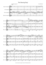 The Dancing Dog! for Saxophone Quartet Sheet Music by David Burndrett
