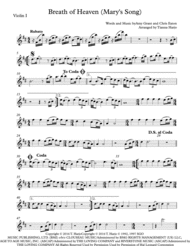 Breath Of Heaven (Mary's Song) - String Quartet Sheet Music by Amy Grant