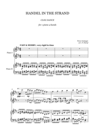 Percy Grainger - HANDEL IN THE STRAND - 1 piano 4 hands Sheet Music by Percy Aldridge Grainger