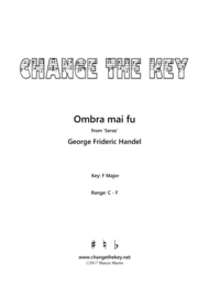 Ombra mai fu - F Major Sheet Music by Geroge Frideric Handel