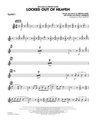 Locked Out of Heaven - Trumpet 1 Sheet Music by Bruno Mars