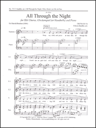 All Through the Night (Score & Glock Part) Sheet Music by Felicia A. B. Sandler