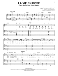 La Vie En Rose (Take Me To Your Heart Again) Sheet Music by Edith Piaf