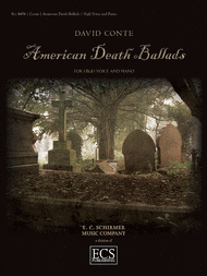 American Death Ballads Sheet Music by David Conte