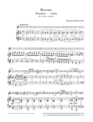 Berceuse Sheet Music by Benjamin Godard