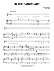 In The Sanctuary Sheet Music by Kurt Carr