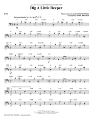 Dig A Little Deeper (from The Princess And The Frog) - Bass Sheet Music by Randy Newman