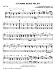 He Never Failed Me Yet (orch. Keith Christopher) - Rhythm Sheet Music by Keith Christopher