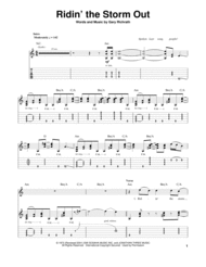 Ridin' The Storm Out Sheet Music by REO Speedwagon