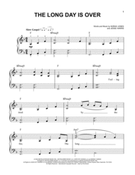 The Long Day Is Over Sheet Music by Norah Jones