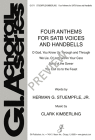 Four Anthems for SATB Voices and Handbells Sheet Music by Clark Kimberling