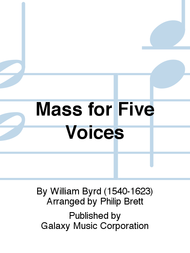 Mass for Five Voices Sheet Music by William Byrd