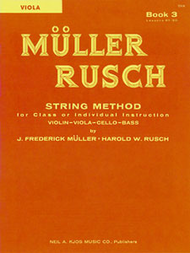 Muller-Rusch String Method Book 3 - Viola Sheet Music by Frederick Muller