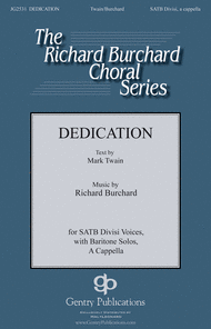Dedication Sheet Music by Richard Burchard