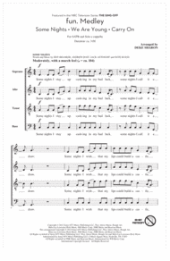 Fun.  Medley from the Sing-Off Sheet Music by fun.