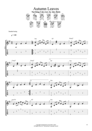 Autumn Leaves (Fingerstyle Guitar) Sheet Music by Joseph Kosma