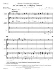 Concertato on A Mighty Fortress - Brass Score and Parts Sheet Music by David Cherwien