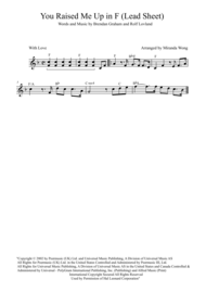 You Raise Me Up -  Violin and Piano in F Key (With Chords) Sheet Music by Josh Groban