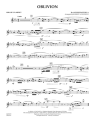 Oblivion - Solo Bb Clarinet Sheet Music by Astor Piazzolla