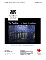 We Are Stars Sheet Music by Kenley Kristofferson