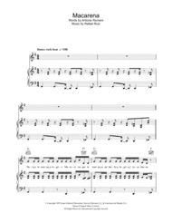 Macarena Sheet Music by Antonio Romero