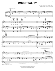 Immortality (feat. Celine Dion) Sheet Music by Bee Gees