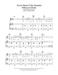 You're Never Fully Dressed Without A Smile Sheet Music by Martin Charnin