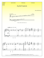 Joyful Canticle Sheet Music by Kevin McChesney