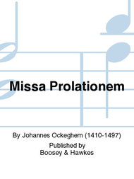 Missa Prolationem Sheet Music by Johannes Ockeghem