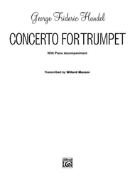 Concerto for Trumpet Sheet Music by George Frideric Handel