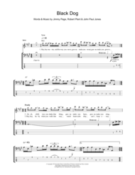 Black Dog Sheet Music by Jimmy Page