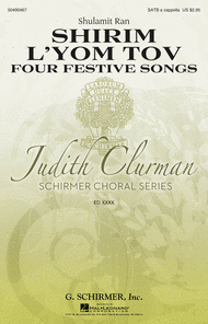 Shirim L'Yom Tov - Four Festive Songs Sheet Music by Shulamit Ran
