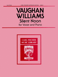 Silent Noon Sheet Music by Ralph Vaughan Williams