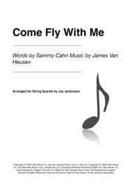 Come Fly With Me for String Quartet Sheet Music by Frank Sinatra