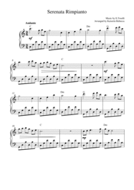 Serenata Rimpianto (Op.6 No.1) Sheet Music by Enrico Toselli