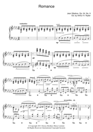 Romance In D Flat Sheet Music by Jean Sibelius