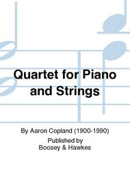 Quartet for Piano and Strings Sheet Music by Aaron Copland