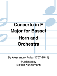 Concerto in F Major for Basset Horn and Orchestra Sheet Music by Alessandro Rolla