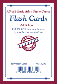 Alfred's Basic Adult Piano Course Flash Cards Sheet Music by Morton Manus
