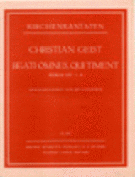 Church Cantata (Sacred Concerto): Beati omnes Sheet Music by Christian Geist