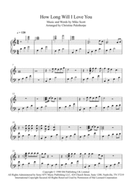 How Long Will I Love You - Harp Sheet Music by Ellie Goulding