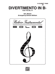 Divertimento in B-flat Sheet Music by Wolfgang Amadeus Mozart