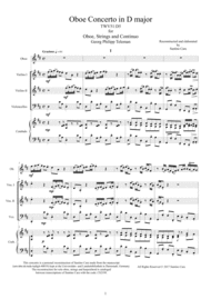 Telemann - Oboe Concerto in D major TWV 51D5 for Oboe