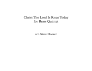 CHRIST THE LORD IS RISEN TODAY - EASTER BRASS QUINTET Sheet Music by P.D.