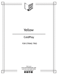 Yellow String Trio Sheet Music by Coldplay