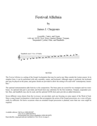 Festival Alleluia (Full Score) Sheet Music by James Chepponis