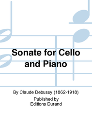 Sonate for Cello and Piano Sheet Music by Claude Debussy