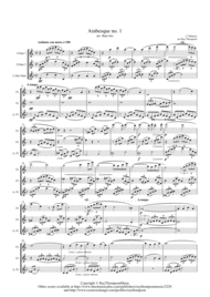 Debussy: Arabesque no. 1 - flute trio Sheet Music by Claude Debussy