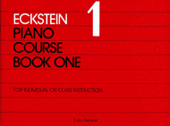 Eckstein Piano Course Book One Sheet Music by J. Spilman