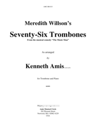 Seventy-Six Trombones (trombone and piano) Sheet Music by Meredith Willson